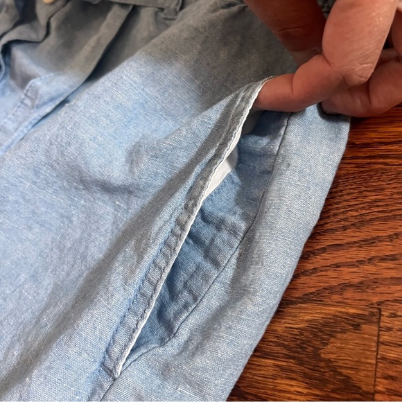 Madewell Denim Button Front Tie Skirt 12 all seasons - Picture 2 of 10